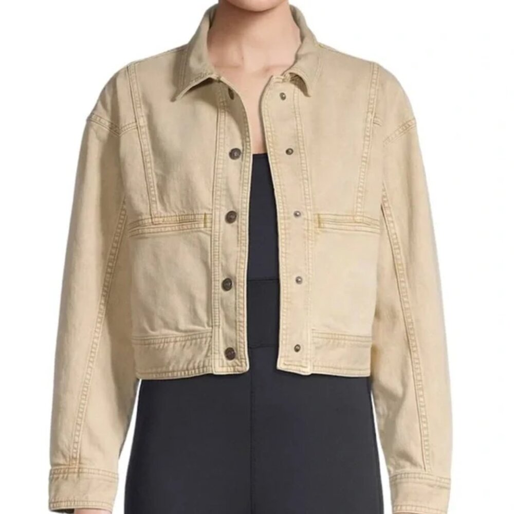 Free People We The Free Star Crossed Boxy Denim Jacket